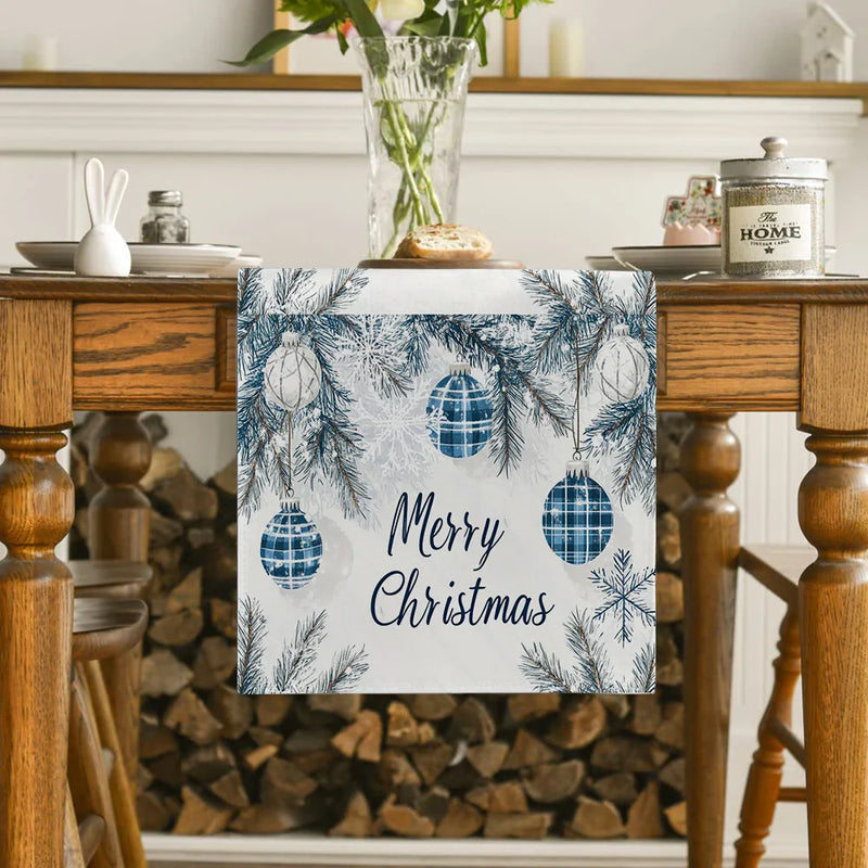 Festive Fir Snowflake Table Runner for Axyaa - Farmhouse & Wedding Decor