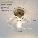 Nordic Glass/Ceramic Ceiling Light by Axyaa - Vintage E27 Fixture for Hallway