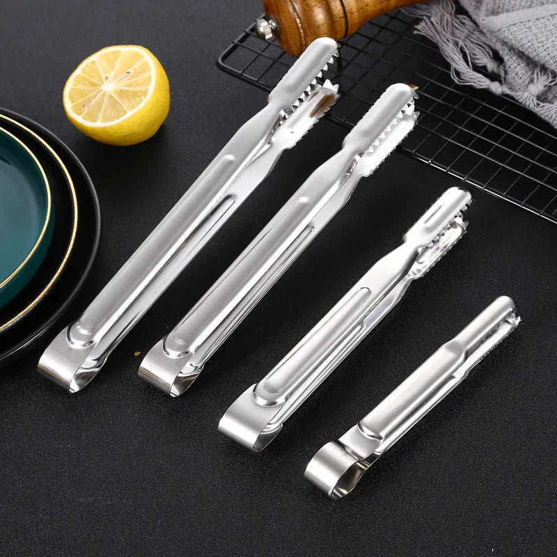 Axyaa Stainless Steel Food Tongs for Kitchen Cooking and Barbecue