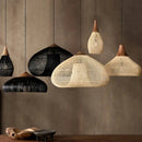 Axyaa Wabi Sabi Chandelier Pendant Lights for Retro Wooden Homestay Atmosphere