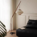 Axyaa Pine Bell Floor Lamp Retro Style for Living Room and Bedroom