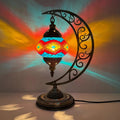 Axyaa Vintage Art Deco Mosaic Glass Table Lamp