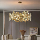 Axyaa Crystal Chandelier Pendant Light for Living and Dining Room