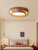 Axyaa Walnut Ceiling Lamp: High-End Creative Study Light for Living Room & Dining Room