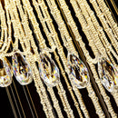Axyaa Modern LED Crystal Chandelier for Living and Dining Room Lighting