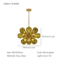 Axyaa Glass Ball Pendant Light: Nordic Minimalism for Bedroom, Restaurant, Model Room
