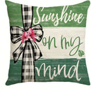Axyaa Flower Bottle Bow Printed Pillowcase - Living Room Decoration