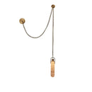 Brass Snowflake Gypsum Pendant Light for Living Room by Axyaa