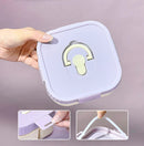 Axyaa Kids Divided Lunch Box: Portable, Leak-proof, Microwave Safe, Fresh-keeping Container