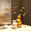 Axyaa Geometric Glass Vase for Flower Arrangement and Home Decoration