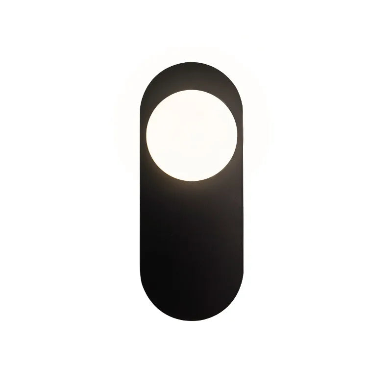 Axyaa Glass Ball LED Wall Sconce for Bedroom Living Room