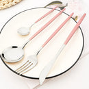 Axyaa Stainless Steel Cutlery Set - Knife Spoon Fork Dinnerware Flatware Set