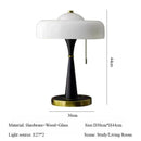 Axyaa Ancient Style Solid Wood Bedroom Bedside Lamp Zen Retro Living Room Desk Lamp