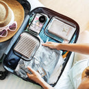 Axyaa Square Plastic Storage Containers: Set of 4 for Home, Travel, and Organization