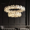 Axyaa Italian Luxury Crystal Chandelier - Designer Simplicity for Villa Dining