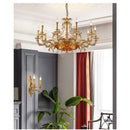 Axyaa French Country Style Copper Chandelier for Bedroom and Dining Room