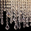 Axyaa Crystal Chandelier Ceiling Light Bedroom Living Room Pendant Lamp