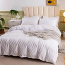Axyaa Nordic White Duvet Cover Set - Soft King Size Bedding