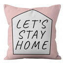 Axyaa Geometric Letters Print Sofa Cushion Cover Home Decor Party Bedding