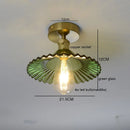 Axyaa Amber Glass LED Ceiling Lamp, 4W Home Lighting for Bedroom Living Room