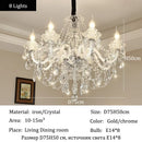 Axyaa Luxury Crystal Pendant Light for Living Room Dining Bedroom