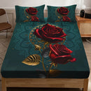 Axyaa Stylish Cat Print Bed Cover Set - High-Definition Digital Print