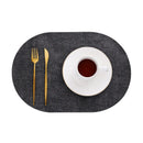 Axyaa Oval Placemats Set - Creative Nordic Kitchen Dining Decor, Christmas Gift Tableware Mats