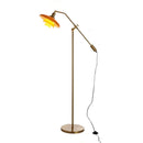 Axyaa Glass Lampshade Adjustable Floor Lamp for Modern Bauhaus Living Room