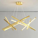 Axyaa Geometric Rotating Branch Chandelier for Nordic Living Room Hall Bedroom