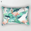 Tropical Green Plant Decor Throw Pillow Cover by Axyaa for Modern Bohemian Style