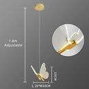 Axyaa Butterfly Acrylic LED Chandelier for Bedroom, Home Décor - Pendant Ceiling Light