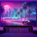 Axyaa Dream City Racing Tapestry - Bedroom Aesthetic Decor and Background Cloth