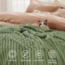 Axyaa Luxury Rabbit Fur Throw Blanket for Cozy Warmth and Comfort