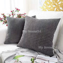 Axyaa Solid Color Graininess Cushion Cover Sofa Decor Lumbar Pillow Case