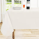Axyaa Waterproof Vinyl Tablecloth: Easy Clean Table Cover for Dining, Parties, Camping
