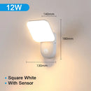 Axyaa 12W Outdoor LED Wall Lamp Waterproof Aluminum Garden Porch Sconce