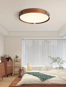 Axyaa Modern Round Ceiling Lamp: Minimalist LED Lighting for Living, Dining & Master Bedrooms