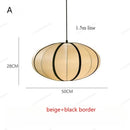 Axyaa Nordic Fabric Lantern LED Chandelier Pendant Light for Home Decor