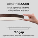 Axyaa Wood Grain LED Ceiling Light: Modern, Ultrathin, Walnut Finish for Home & Restaurant