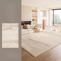 Axyaa Plush Cream Style Bedroom Carpet: Soft, Thick, Anti-Slip Floor Mat, Living Room Rug