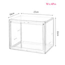Axyaa Acrylic Magnetic Storage Box Set - Transparent, Dustproof, Multi-Compartment