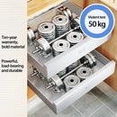 Axyaa Slide Out Pantry Shelves Organizer Shelf Sliding Drawer Storage Rack
