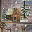 Stained Static Film Xmas Decor Window Sticker, Double-Sided View, Durable Decals for Home