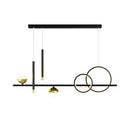 Axyaa Nordic LED Chandelier: Minimalist Design for Modern Spaces.
