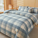Axyaa Plaid Striped 100% Cotton Comforter Blanket for Warmth & Comfort