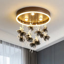 Axyaa Nordic LED Ceiling Chandelier for Living Room Bedroom Decor Lighting