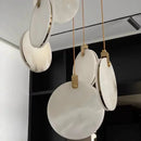 Axyaa Marble Pendant Lamp LED Small Chandelier Light Fixture for Home Decor