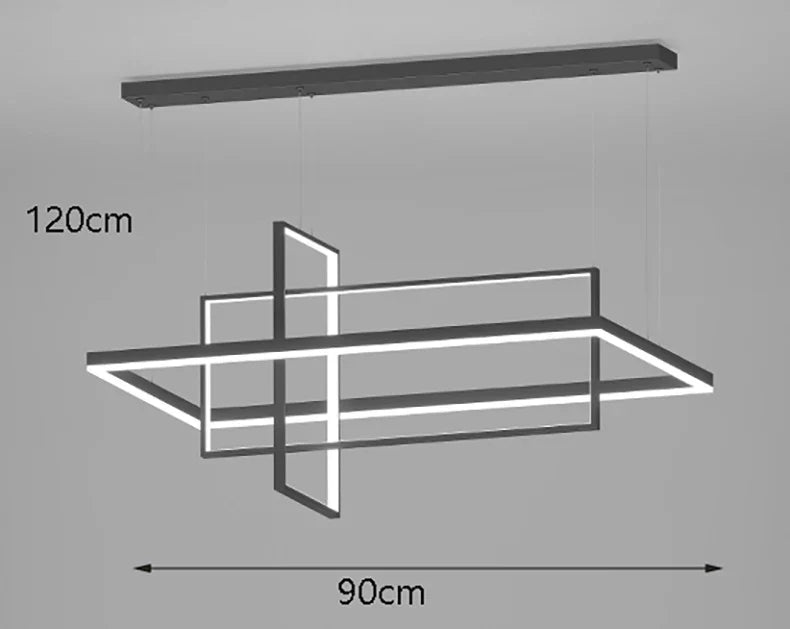 Axyaa Stainless Steel LED Chandelier for Nordic Home Decor