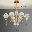 Axyaa Dandelion Crystal Chandelier: Modern Minimalist Luxe Lighting for Living Room, Bedroom, Dining Area