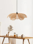 Axyaa Rattan Flower Chandelier for Home Décor